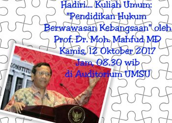 Kuliah Umum oleh Prof. Dr. Moh. Mahfud MD