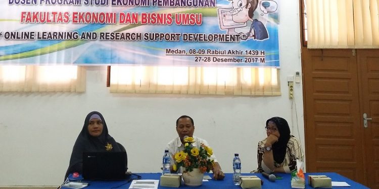 Workshop e-Learning Dosen Prodi Ekonomi Pembangunan FEB UMSU: Google Classroom dan Moddle