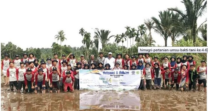 Himagri Pertanian UMSU Lakukan Bakti Tani di Deliserdang