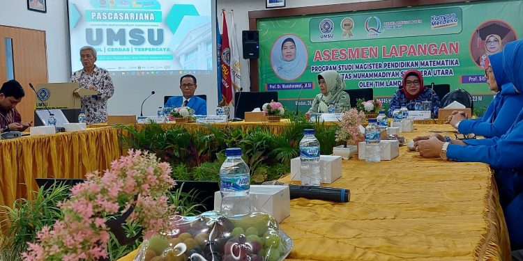 LPKP ikut serta mendampingi prodi Magister Pendidikan Matematika UMSU saat Asessmen Lapangan