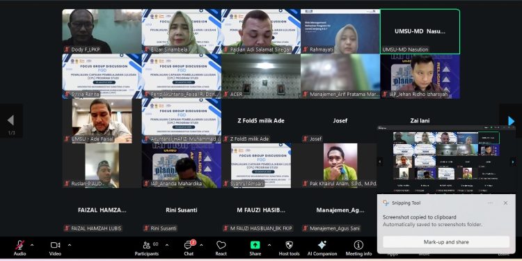 Peninjauan Capaian Lulusan Prodi bersama Ketua dan Sekretaris Prodi dan Wakil Dekan 1